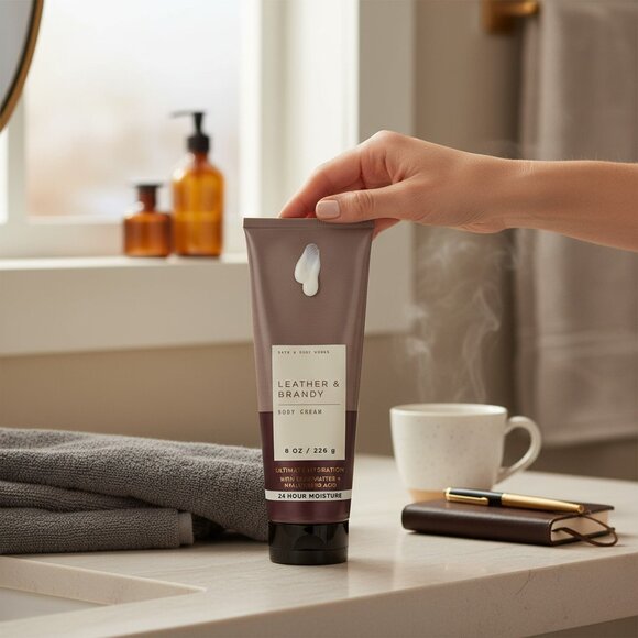 Bath and body works Leather Brandy Body cream With Shea Butter For men - Picture 4 of 4